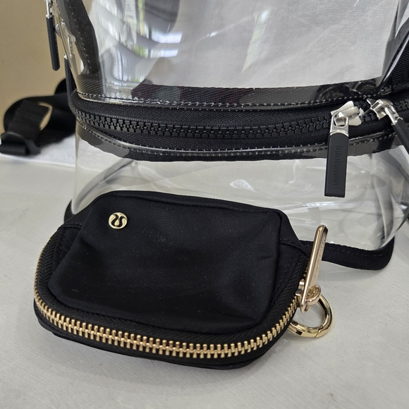 Lululemon Clear Backpack with Black Pouch Bundle - Picture 2 of 9